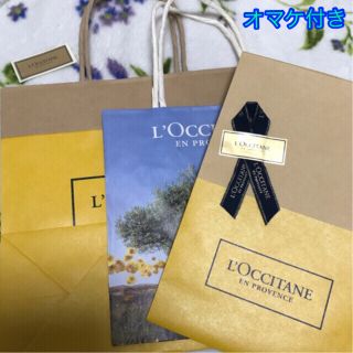 ロクシタン(L'OCCITANE)の【未使用品・一度使用】ロクシタン ショップ袋（未使用シール付き大・小）・ギフト袋(ショップ袋)