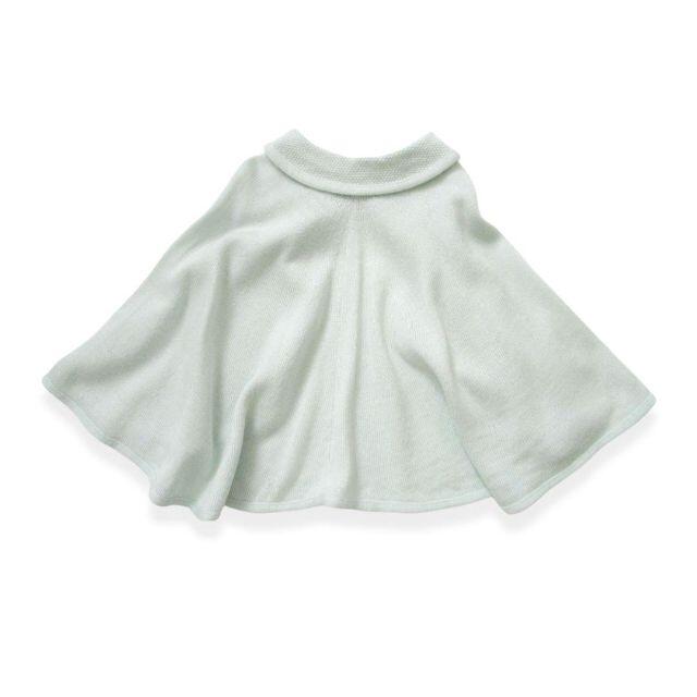 TOCCA(トッカ)の美品 ブランド TOCCA ベビー ニットポンチョ ケープ ミント 子ども服 キッズ/ベビー/マタニティのキッズ服女の子用(90cm~)(コート)の商品写真