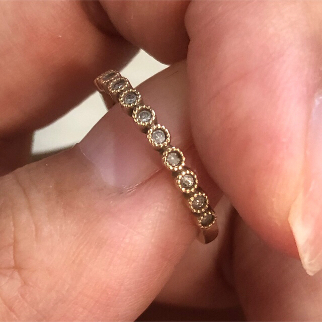 agete(アガット)のアガット　10k  ダイヤモンドリング レディースのアクセサリー(リング(指輪))の商品写真