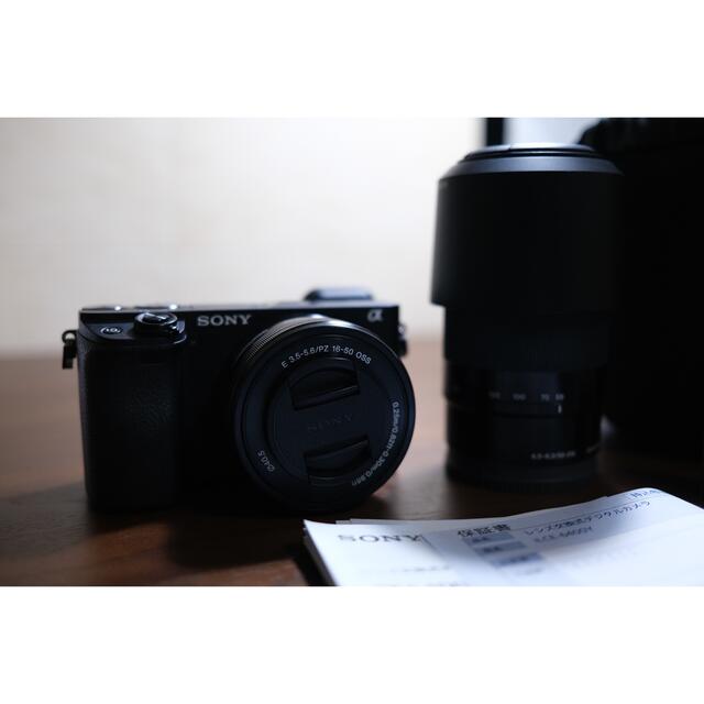 新品本物 α6400 SONY - SONY ダブルズームレンズキット 中古 美品