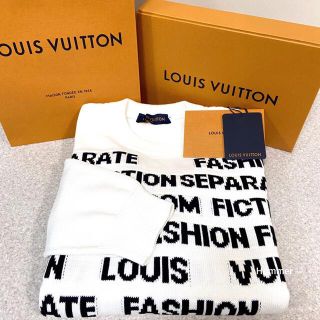 ルイヴィトン(LOUIS VUITTON)の国内正規品 新品同様 21SS ルイヴィトン レターニット セーター XL(ニット/セーター)