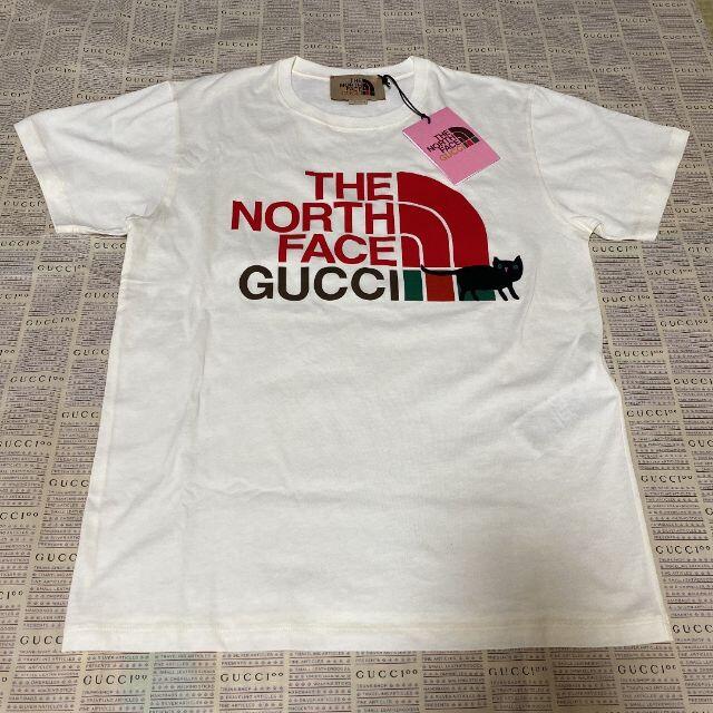 THE NORTH FACE(ザノースフェイス)のGUCCI × THE NORTH FACE Tシャツ 白 XXS レディースのトップス(Tシャツ(半袖/袖なし))の商品写真