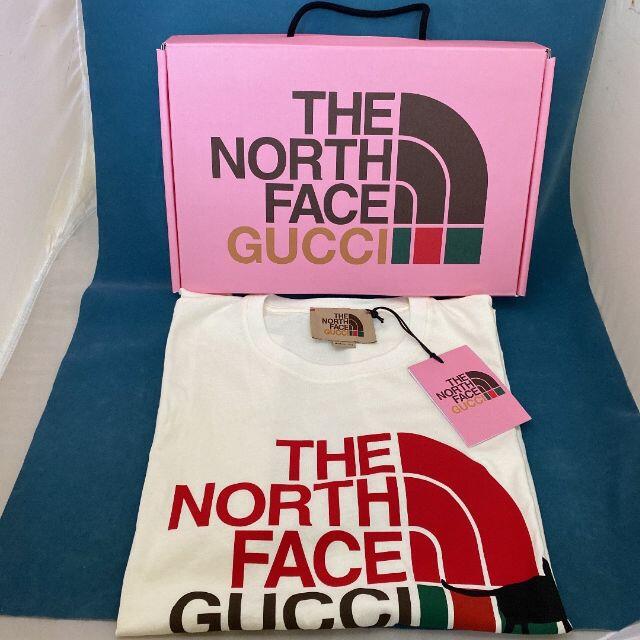 THE NORTH FACE(ザノースフェイス)のGUCCI × THE NORTH FACE Tシャツ 白 XXS レディースのトップス(Tシャツ(半袖/袖なし))の商品写真