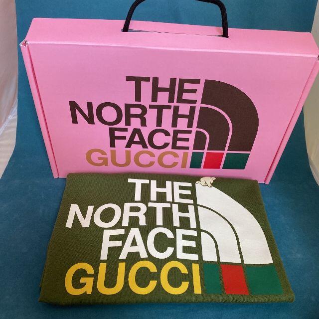 THE NORTH FACE(ザノースフェイス)のGUCCI × THE NORTH FACE Tシャツ カーキ M メンズのトップス(Tシャツ/カットソー(半袖/袖なし))の商品写真