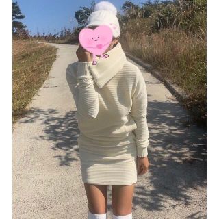 XS〜Sサイズ　日本未入荷！韓国ゴルフウェア♡セットアップ＋マフラー3点セット(ウエア)