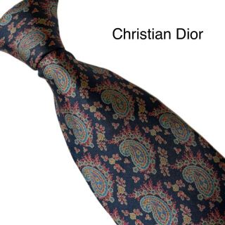 クリスチャンディオール(Christian Dior)の美品　Christian Dior クリスチャンディオール　ネクタイ　ペイズリー(ネクタイ)