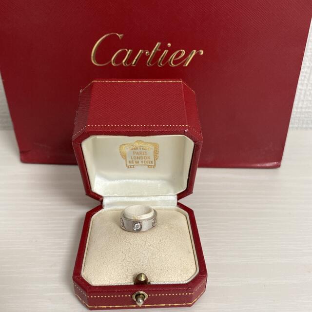 Cartier   カルティエ ラブリング ホワイトゴールド ハーフダイヤの