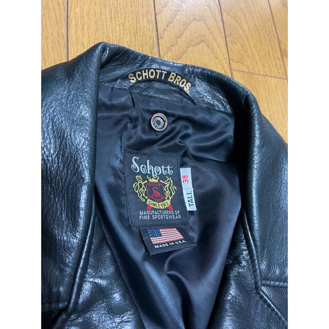 schott(ショット)のschott 613ustワンスターワントーン　ボア付　サイズ38 メンズのジャケット/アウター(ライダースジャケット)の商品写真