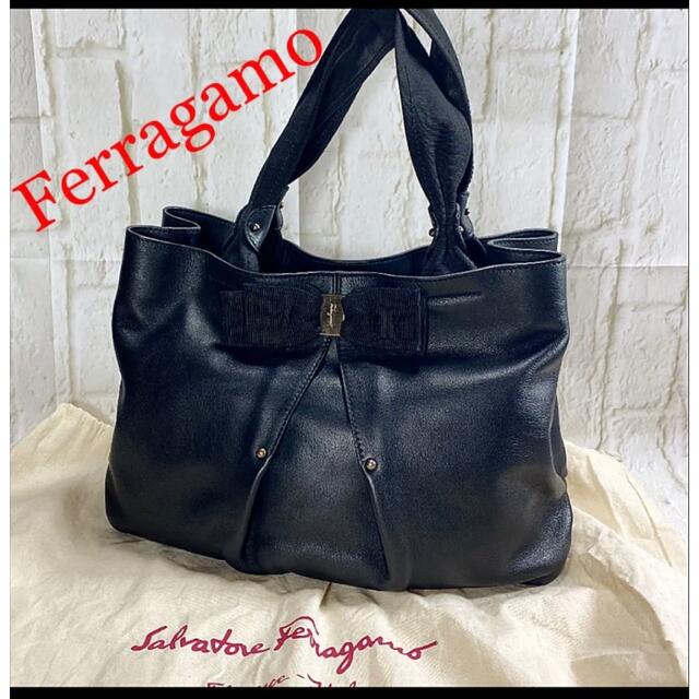 美品 Ferragamo フェラガモ ヴァラ トートバッグ - www.glycoala.com