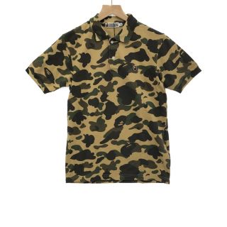 超激レア A BATHING APE エイプ 初期カモフラ ブルー 半袖シャツL