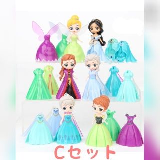 クリップフィギュアACセット☆12人☆ディズニープリンセス☆