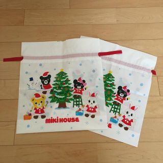 ミキハウス(mikihouse)のミキハウス　ショップ袋　クリスマス用　2枚(その他)