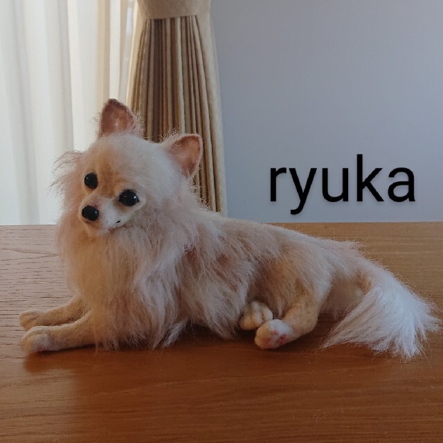 □高級 羊毛□チワワ ハンドメイド 犬 人形 本物 リアル □高級 羊毛□チワワ ハンドメイド 犬 人形 本物 リアル