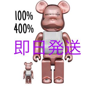 メディコムトイ(MEDICOM TOY)のBE@RBRICK PINK GOLD CHROME Ver.100%&400%(その他)