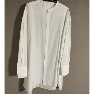 JIL SANDER ジルサンダー 18ss ノーカラービッグシルエット シャツ ...