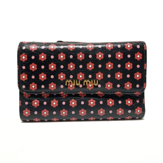 MIU MIU - ミュウミュウ 3つ折り財布 - 花柄 レザーの通販 by MIU MIU - ミュウミュウ 3つ折り財布 - 花柄 レザーの通販 by