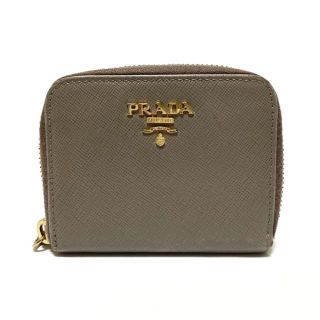 プラダ(PRADA)のプラダ コインケース - グレーベージュ(コインケース)