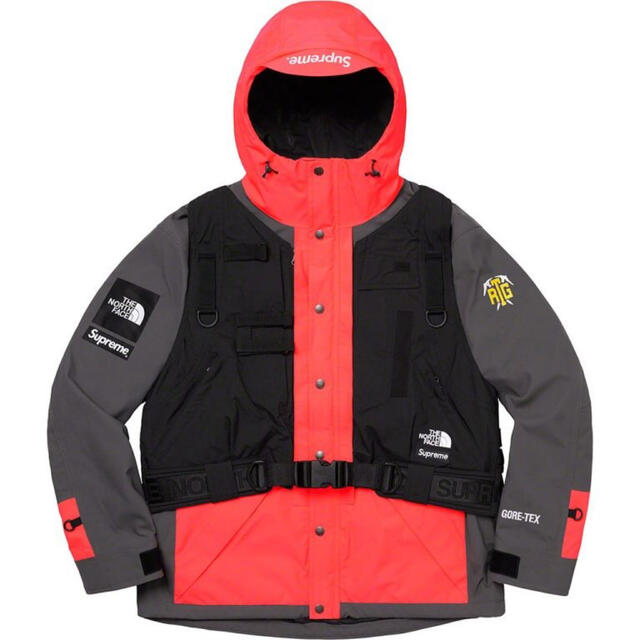 【お買い得！】 Face North Supreme - Supreme RTG S Red Vest Jacket マウンテンパーカー