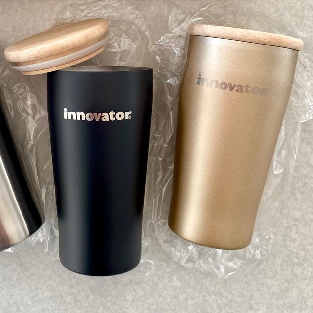 THERMOS(サーモス)のinnovator 真空二重ステンレスタンブラー＆木蓋 ゴールド イノベーター インテリア/住まい/日用品のキッチン/食器(タンブラー)の商品写真