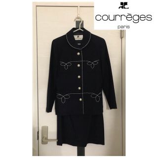 クレージュ(Courreges)のクレージュ✤パール調ボタン上下スーツ(スーツ)