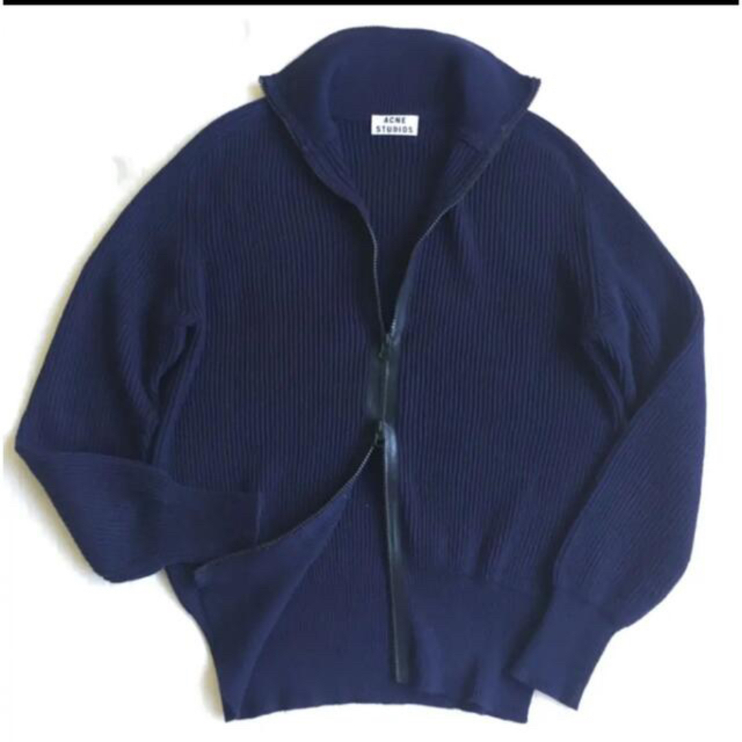 美品】ACNE STUDIOS ドライバーズニット NAVY | www.innoveering.net