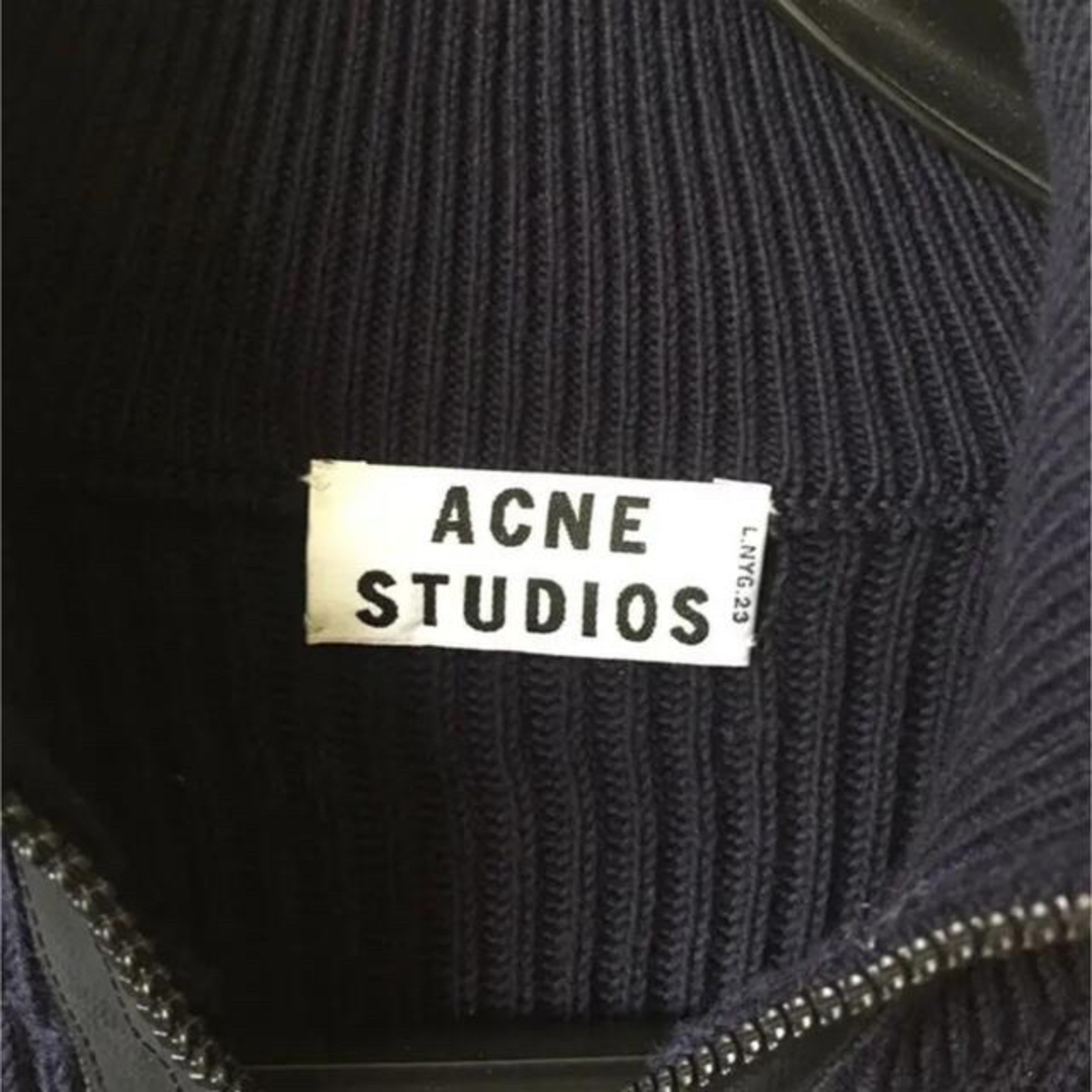 美品】ACNE STUDIOS ドライバーズニット NAVY | www.innoveering.net