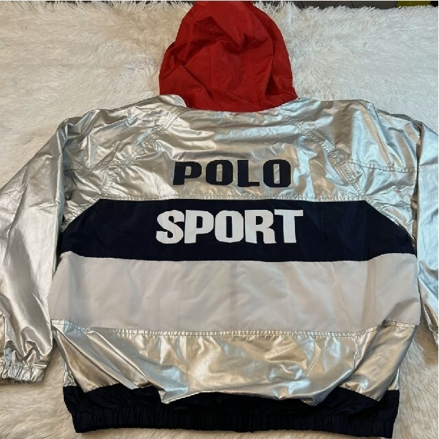 POLO SPORT シルバージャケット ポロラルフローレン ビンテージ-