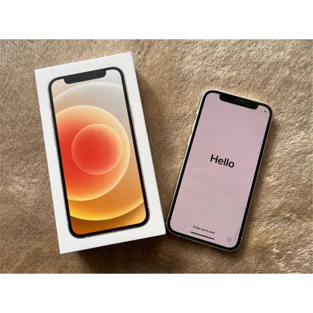 Apple(アップル)のiPhone 12 mini ホワイト白64 GB スマホ/家電/カメラのスマートフォン/携帯電話(スマートフォン本体)の商品写真