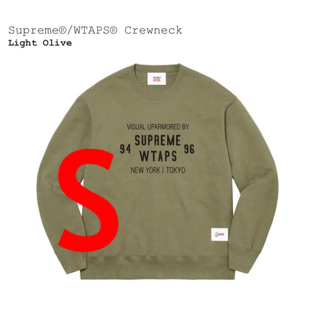 Supreme(シュプリーム)のSupreme WTAPS Crewneck Light Olive S メンズのトップス(スウェット)の商品写真