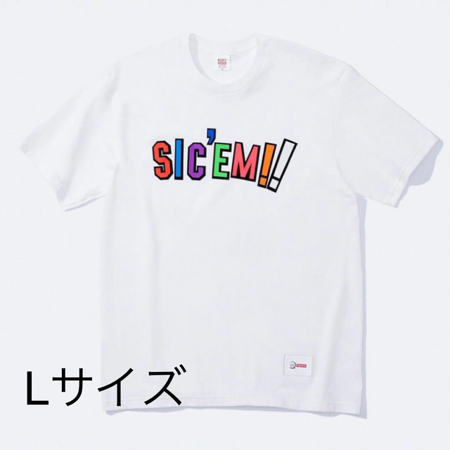 Supreme(シュプリーム)のSupreme × wtaps Sic'em! Tee white 白 Lサイズ メンズのトップス(Tシャツ/カットソー(半袖/袖なし))の商品写真