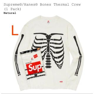 シュプリーム(Supreme)の【L】 Supreme Hanes Bones Thermal Crew (Tシャツ/カットソー(七分/長袖))