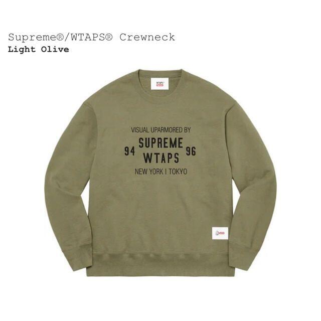 Lサイズ】supreme wtaps Crewneck Olive - www.sorbillomenu.com