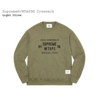 シュプリーム(Supreme)の【Lサイズ】supreme wtaps Crewneck Olive(スウェット)