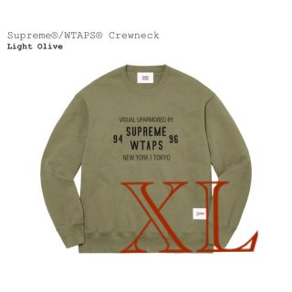 シュプリーム(Supreme)のsupreme wtaps crewneck olive XL(スウェット)