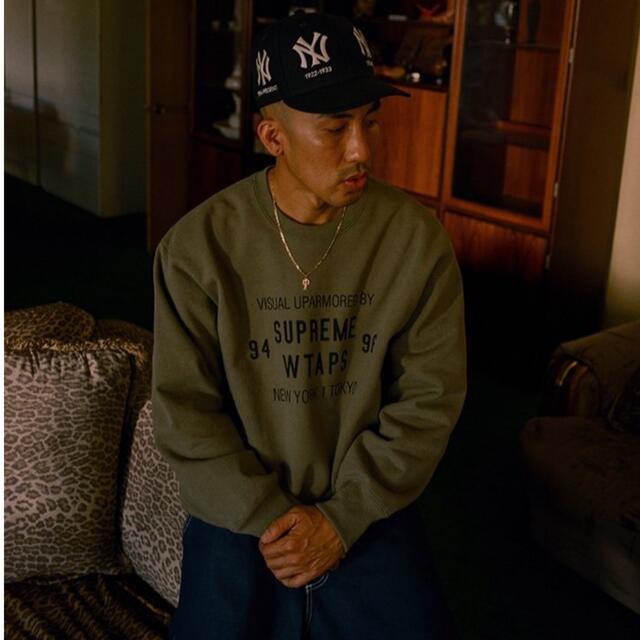 新品　supreme WTAPS Crewneck オリーブ　シュプリーム