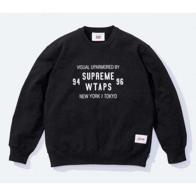 Supreme × WTAPS Crewneck 黒色 Sサイズ-