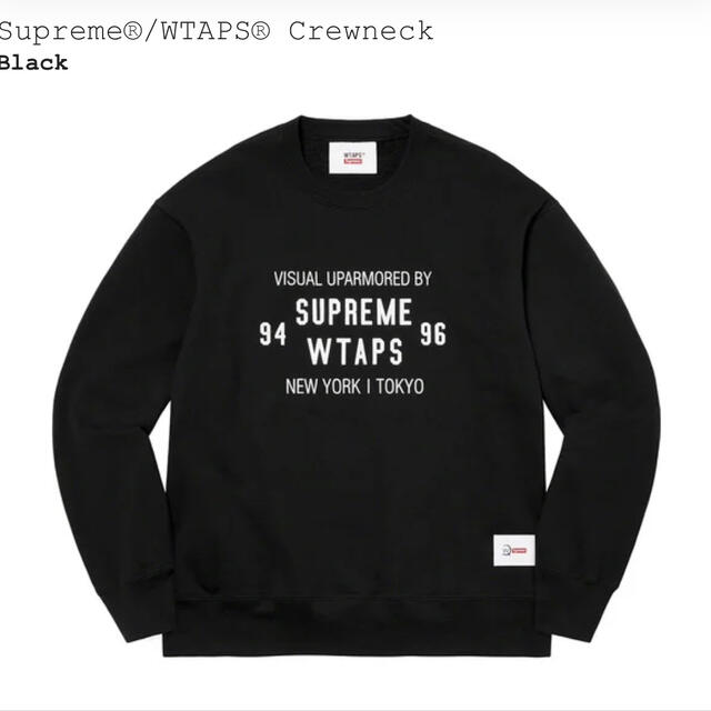 メンズsupreme wtaps  crewneck black XL