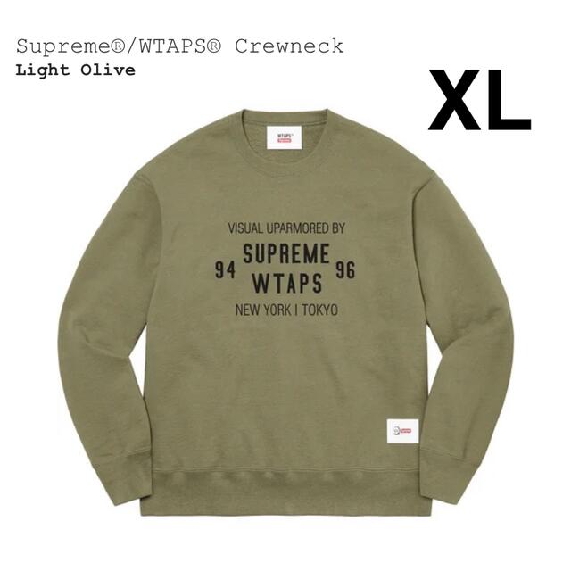 XL supreme wtaps Crewneck Light Olive