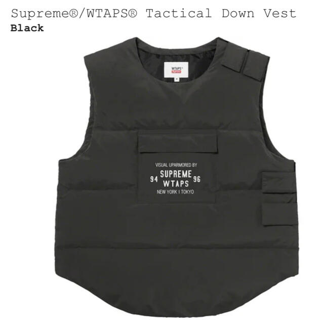 Supreme(シュプリーム)のsupreme Wtaps Tactical Down Vest ブラック メンズのジャケット/アウター(ダウンベスト)の商品写真