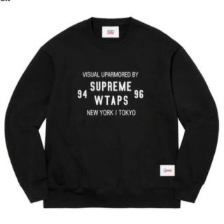 シュプリーム(Supreme)の送込 XL Supreme WTAPS Crewneck 黒 ブラック ①(スウェット)