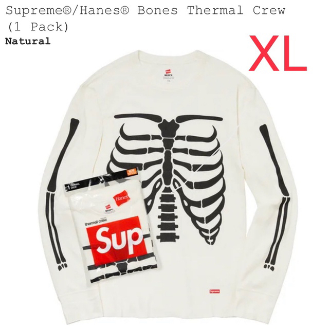 Supreme(シュプリーム)のSupreme®/Hanes® Bones Thermal Crew XLサイズ メンズのトップス(Tシャツ/カットソー(七分/長袖))の商品写真
