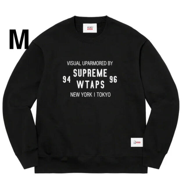 Supreme(シュプリーム)のM Supreme WTAPS Crewneck black メンズのトップス(スウェット)の商品写真