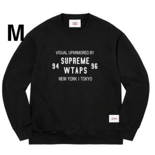 シュプリーム(Supreme)のM Supreme WTAPS Crewneck black(スウェット)