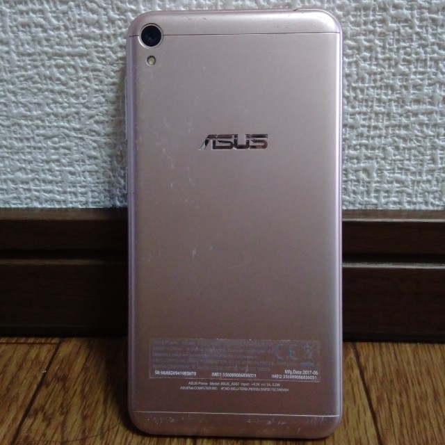 ASUS(エイスース)のASUS ZenFone live simフリー スマホ/家電/カメラのスマートフォン/携帯電話(スマートフォン本体)の商品写真