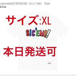 シュプリーム(Supreme)のSupreme wtaps Sic'em! Tee white(Tシャツ/カットソー(半袖/袖なし))