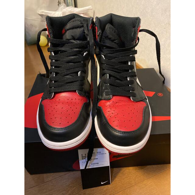 NIKE(ナイキ)のAIR JORDAN 1 RETRO HIGH OG "bred toe" メンズの靴/シューズ(スニーカー)の商品写真