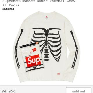 シュプリーム(Supreme)のセール！Supreme®/Hanes® Bones Thermal Crew (Tシャツ/カットソー(七分/長袖))