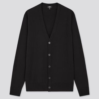 ユニクロ(UNIQLO)のユニクロ　カーディガン　黒(カーディガン)