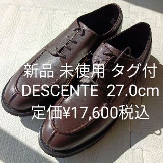 デサント(DESCENTE)のザ スーツカンパニー DESCENTE キップレザー Uチップシューズ ブラウン(ドレス/ビジネス)