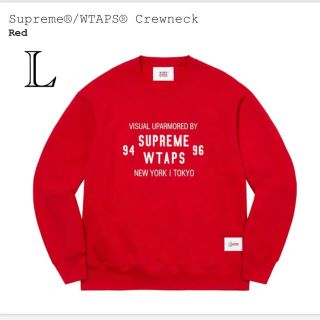 シュプリーム(Supreme)のSupreme®/WTAPS® Crewneck Red L シュプリーム(スウェット)